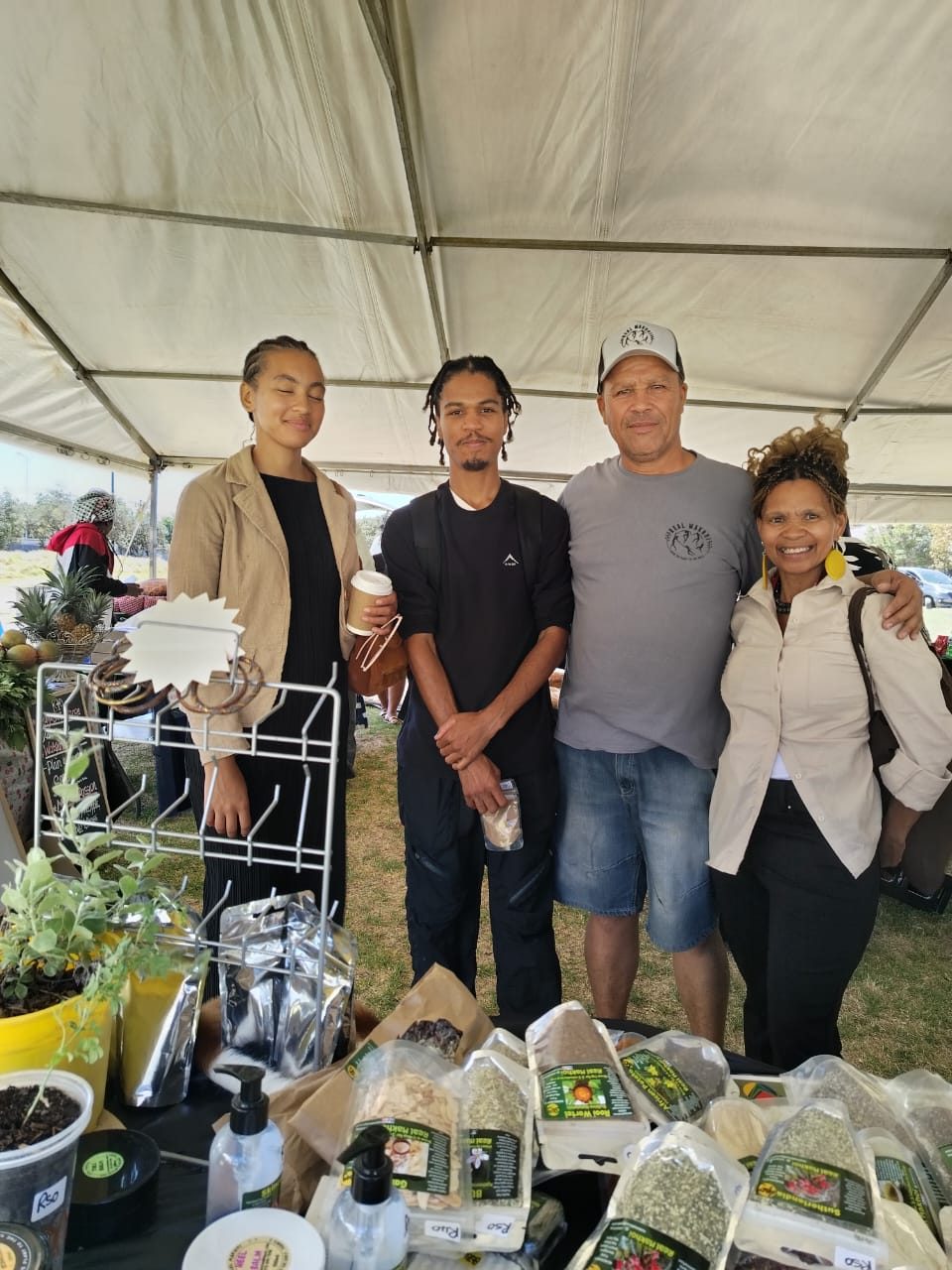 The Real Makhoi team at a community market stall